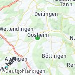 Map for location: Gosheim, Germany