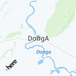 Map for location: DongA, Nigeria