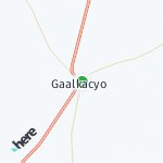 Map for location: Gaalkacyo, Somalia
