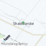 Map for location: Shakhtarske, Ukraine