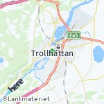 Map for location: Trollhättan, Sweden