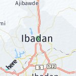 Map for location: Ibadan, Nigeria