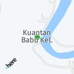 Map for location: Kuantan Babu, Indonesia