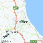 Map for location: Peterlee, United Kingdom
