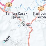 Map for location: Karak, Malaysia