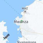Map for location: Mwanza, Tanzania