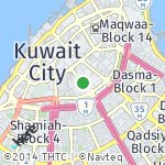 Map for location: Mirqab-Block 6, Kuwait