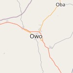 Map for location: Owo, Nigeria