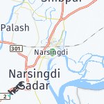 Map for location: Narsingdi, Bangladesh