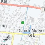 Map for location: Candi Mulyo, Indonesia