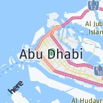Map for location: Abu Dhabi, United Arab Emirates
