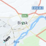 Map for location: Biysk, Russia