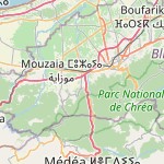 Map for location: Chiffa, Algeria