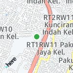 Map for location: Kunciran, Indonesia