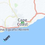 Map for location: Cape Coast, Ghana