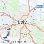 Map for location: Lviv, Ukraine