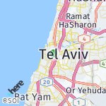 Map for location: Tel Aviv-Yafo, Israel