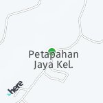 Map for location: Petapahan Jaya, Indonesia