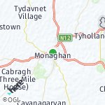 Map for location: Monaghan, Ireland