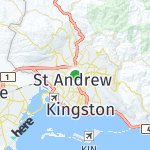 Map for location: St Andrew, Jamaica