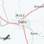 Map for location: Gulu, Uganda