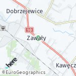 Map for location: Zawały, Poland