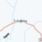 Map for location: Tchamba, Togo