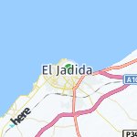 Map for location: El Jadida, Morocco
