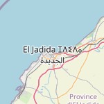 Map for location: El Jadida, Morocco