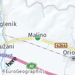 Map for location: Malino, Croatia