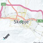 Map for location: Skopje, North Macedonia