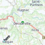 Map for location: Decazeville, France