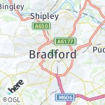 Map for location: Bradford, United Kingdom