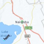 Map for location: Naivasha, Kenya