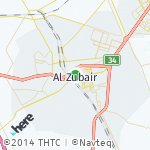 Map for location: Al Zubair, Iraq