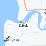 Map for location: Bagan Datuk, Malaysia