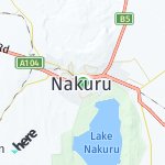 Map for location: Nakuru, Kenya