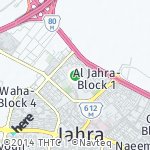 Map for location: Al Jahra-Block 2, Kuwait
