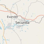 Map for location: Secunda, South Africa
