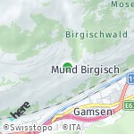 Map for location: Mund, Switzerland