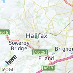 Map for location: Halifax, United Kingdom