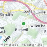 Map for location: Hub, Switzerland