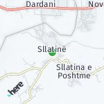 Map for location: Sllatinë, Kosovo
