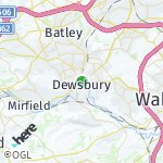 Map for location: Dewsbury, United Kingdom