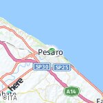 Map for location: Pesaro, Italy