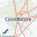 Map for location: Coimbatore, India