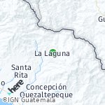 Map for location: La Laguna, El Salvador