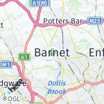 Map for location: Barnet, United Kingdom
