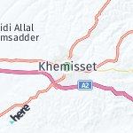 Map for location: Khemisset, Morocco
