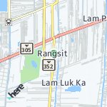 Map for location: Rangsit, Thailand